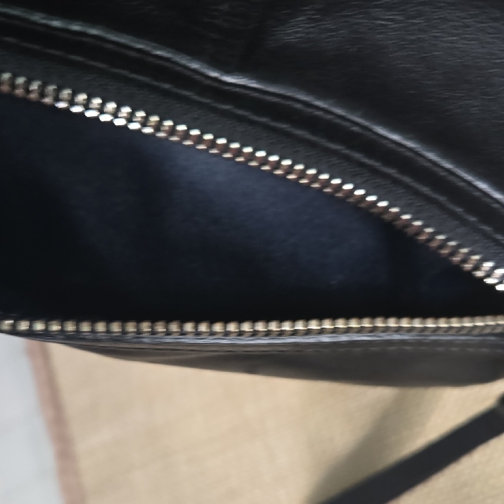 Coach Black Leather Wristlet Clutch with Turnlock - Picture 7 of 11